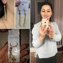 Load image into Gallery viewer, Women's Long Tassel Drop Earrings For Women Wholesale Female Gold Color Elegant Kpop Bridal Party Jewelry EH334 Oorbellen