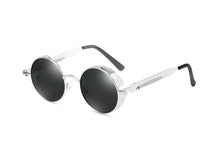 Load image into Gallery viewer, Luxury Popular Retro Gothic Steampunk Polarized Men and Women Brand Designer Vintage Round High Quality Metal Frame Sunglasses With UV400 Protection