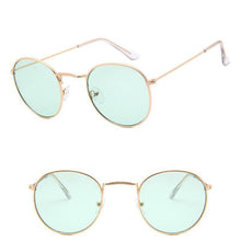 Load image into Gallery viewer, Leon Elegant Unisex Woman and Man Classic Round Sunglasses Designer Glasses Lady Round Luxury Retro Sunglasses With Vintage Mirror Oculos De Sol Gafas