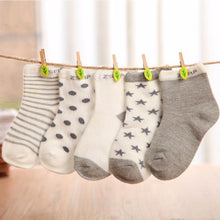 Load image into Gallery viewer, 5 Pairs Colorful Mesh Cotton Thin Newborn Baby Socks For Girls And Boys Toddler Soft Socks