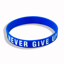 Load image into Gallery viewer, New Trend Motivation "The Road to Dreams" "Never Give Up" Inspirational Silicone Rubber Bracelet Elastic Band Brecelet for Women and Men In Unisex Design