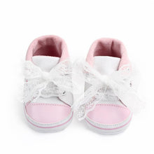 Load image into Gallery viewer, Baby Girl Shoes White Lace Soft Shoe Prewalker Walking Toddler Kids Shoes First Walker