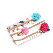 Load image into Gallery viewer, Cute Bow Baby Headband for Girl Nylon Head Bands Turban Newborn Headbands Hairbands for Kids Baby Hair Accessories For Baby