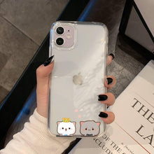 Load image into Gallery viewer, Cat Phone Case For Iphone 11 12 13 Mini Pro Xs Max 8 7 6 6s Plus X 5s Se 2020 Xr Case Polycarbonate Printed Colorful Design Silicone Phone Case