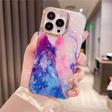 Load image into Gallery viewer, Marble Pattern Slim Shockproof Protective Soft Design for Girls Women Cute Case Cover For iPhone 13 Pro Max Glitter Marble Phone Case For iPhone 12 11 Pro Max XS Max XR Shockproof Cover