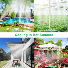 Load image into Gallery viewer, Patio Misting Cooling Water Fog Sprayer System For Greenhouse Garden Flowers Plant Waterring Irrigation Nebulizer Sprinkler
