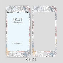 Load image into Gallery viewer, 3D Curved Edge Tempered Glass for iPhone 6 6s 7 8 Plus Fashion Flowers Pattern Screen Protector Protective Film Tempered Glass Screen Protector Designed for iPhone