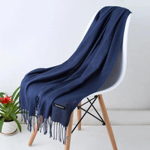 Load image into Gallery viewer, 2022 Tassel Women’s Scarf – Designer Shawl, Wrap & Hijab Pashmina