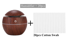 Load image into Gallery viewer, Ultrasonic Air Humidifier Wood Essential Aroma Oil Diffuser With LED Light Electric Aromatherapy Mist Maker