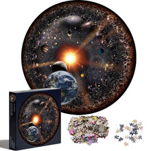 Load image into Gallery viewer, 1000PCS/SETColorful Rainbow Round Geometrical Photo Planet Puzzle Adult Kids Educational Toy Puzzle