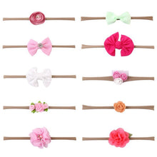 Load image into Gallery viewer, Luxury Modern 10PCS Set Kids Headband Bow For Girl Rabbit Ear Hairbands Turban Knot Kids Turbans Accessories Headband