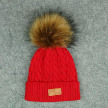 Load image into Gallery viewer, New Fashion Children Winter Caps For Baby Kids Girl Solid Knitted Thick And Modern Caps
