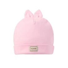 Load image into Gallery viewer, Cute Kids Hat with Bibs Candy Solid Colors for Boys and Girls Beanies Hats Cotton new Born Baby caps & Bibs