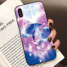 Load image into Gallery viewer, Animal Cute Dolphin Phone Case For Iphone 11 12 13 Mini Pro Xs Max 8 7 6 6s Plus X 5s Se 2020 Xr Case Soft Tpu Cover Flexible Ultra Slim Anti-scratch Cover