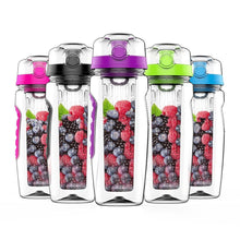 Load image into Gallery viewer, 900mlFruit Infuser Water Bottle Juice Shaker Sports Lemon Water Bottle Fitness Sport Fruit Drinking Bottles Gadget For Fitness Sport and Excerises In Modern New Trend Design