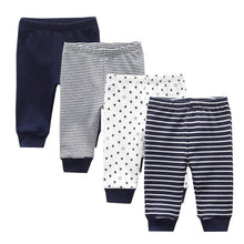 Load image into Gallery viewer, 3/4PCS/SET Newborn Pants Cartoon Design Four Seasons Baby 100%Cotton Soft Girl Pants Baby Boy trousers Pants 0-24M For Kids