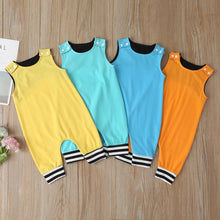 Load image into Gallery viewer, New Baby Boys Girls Outfits Clothes Newborn Baby Kids Rompers Toddler Solid Striped Sleeveless Cotton Jumpsuit Playsuit For Kids