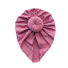 Load image into Gallery viewer, Baby Hat Soft Lovely Flower bowknot for Baby Girl Toddler Turban Hir Band Cap Newborn Headwrap Hat Baby Hairband