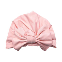 Load image into Gallery viewer, Luxury Modern Baby Headband Hat Bowknot Print Cotton Stretchy Turban Headband Infant Head Wrap Beanie Hat For Babies and Kids