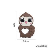 Load image into Gallery viewer, Silicone Baby Teether Toddler Toy, Stroller Accessories For Pacifier Chain Owl Food Grade Toys Baby Teether