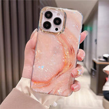 Load image into Gallery viewer, Marble Pattern Slim Shockproof Protective Soft Design for Girls Women Cute Case Cover For iPhone 13 Pro Max Glitter Marble Phone Case For iPhone 12 11 Pro Max XS Max XR Shockproof Cover