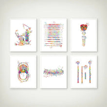 Load image into Gallery viewer, Dental Equipment Medical Posters and Prints Teeth Anatomy Watercolor Art Picture Canvas Painting Dentist Gift Clinic Wall Decor