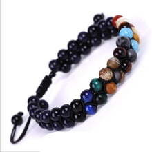 Load image into Gallery viewer, Galaxy Solar System Bracelet Universe Nine Planets Natural Stone Stars Earth Moon Bracelet For Women Man Fashion Jewelry
