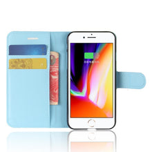 Load image into Gallery viewer, Phone Case For IPHONE 7 8 Plus Wallet Case Flip Leather Back Cover For IPHONE7 IPHONE8 IPHONE 7plus 8plus Simple Case Foldable Case Leather Case Flip Phone Cover Case
