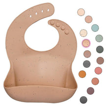 Load image into Gallery viewer, Newborns Solid Silicone Baby Feeding Bibs Burp Cloths Fashionable Breastplate Baby Stuff For Kids