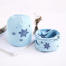 Load image into Gallery viewer, Star Print Cotton Hat And Scarf Baby Beanie Kids Caps Children's Accessories For Boys and Girls