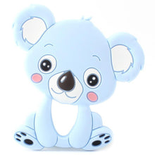 Load image into Gallery viewer, 2pcs Cartoon Baby Teether Animal Silicone Teether Raccoon Elephant Koala Giraffe Baby Teething Toys Accessories Perfect Toy For Kids