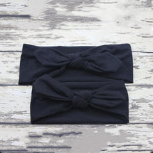 Load image into Gallery viewer, Modern Mother & Daughter Rabbit Ears Bow Hair Bands Cloth Headband Bowknot Headwear Bow