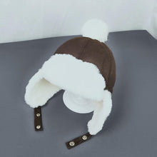 Load image into Gallery viewer, Modern Retro Baby Boys and Girls Hat Kids Children Ear Flap Muff Winter Warm Plush Cotton Cap Beanie Gifts Hat For Kids