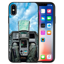 Load image into Gallery viewer, Aircraft Airplane Cockpit Black Silicone Phone Case For Iphone 12 Xr Xs Max 5 5s Se 2020 6 6s Plus 7 8 X 11pro Max 11 Cover Back Case Mobile Cover