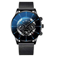Load image into Gallery viewer, Men's Watch Stainless Steel Calendar Quartz Wristwatch Men Sports Watch Clock Geneva Clock hours For Mens and Boys