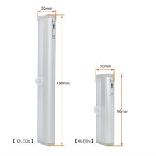 Load image into Gallery viewer, STEVVEX 6/10 LEDs PIR with Motion Sensor Light for Cupboard, Wardrobe, Bed Lamp LED Under Cabinet Night Light For Closet Stairs Kitchen and multifunctional