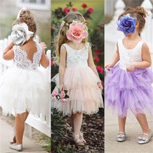 Load image into Gallery viewer, Luxury Toddler Girl Baby Clothing Dresses For 1 Year Birthday Christening Lace Girls Tulle Infant Party Cake Smash Outfit Dress for Girls 1-6 Years