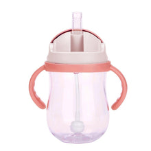 Load image into Gallery viewer, Suction Cups Milk Straw With Handles Training Feeding Bottle Silicone Drinking Wide Mouth Bottle for Kids and Baby