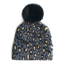 Load image into Gallery viewer, Matching Family Outfits Leopard Children Hats Mother Kids Hats Winter Kids Caps For Mother & Daughter in Elegan Leopard Design