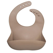 Load image into Gallery viewer, Newborns Solid Silicone Baby Feeding Bibs Burp Cloths Fashionable Breastplate Baby Stuff For Kids
