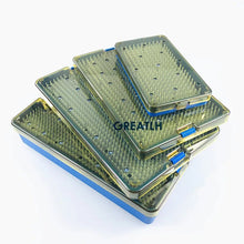 Load image into Gallery viewer, Sterilization tray disinfection case autoclavable box for holding opthalmic dental instrument sterilising