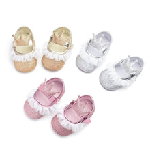 Load image into Gallery viewer, Newborn Infant Baby Girls Shoes Toddler Kids Princess Crown Glitter Design Shoes Soft Sole Anti-slip