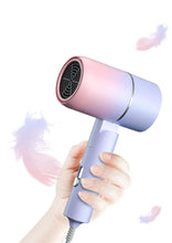 Load image into Gallery viewer, Folding Hairdryer With Carrying Bag Hot Air Anion Hair Care For Home MIni Travel Hair Dryer Blow Drier Portable Hair Brush Dryer