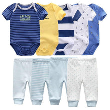 Load image into Gallery viewer, Solid Bodysuits Pants Baby Boy Clothes Clothing Sets 0-12M Unisex Newborn Baby Pajamas Romper Jumpsuit For Boys and Girls Kids