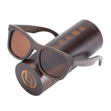 Load image into Gallery viewer, New Elegent Natural Wooden Sunglasses Polarized Men Handmade Bamboo Sunglasses for Women For Women and Men With UV400 Protection