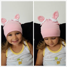 Load image into Gallery viewer, Baby Girl Hat Rabbit Ear Hat For Girls Cotton Bow Knot Children's Cap Toddler Kids Hats Cartoon Hats