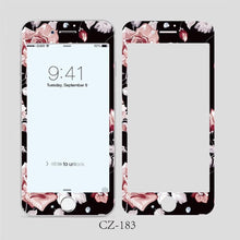 Load image into Gallery viewer, 3D Curved Edge Tempered Glass for iPhone 6 6s 7 8 Plus Fashion Flowers Pattern Screen Protector Protective Film Tempered Glass Screen Protector Designed for iPhone