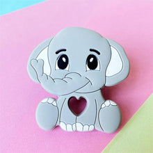 Load image into Gallery viewer, Cartoons Silicone Teether Mini Elephant Animal Rodents Chewable Toys Products For Parents Baby Boys And Girls