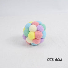 Load image into Gallery viewer, Fashion New Plush Pet Toy Cat and Dog Self-Hey Funny Cat Bite-Resistant Toy Ball Cute Funny Interactive Toy Balls For Cats Multicolor Toy Balls For Cat