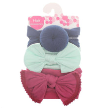 Load image into Gallery viewer, Fashion Baby Nylon Bow Headband Newborn Bowknot Round Ball Head wrap Flower Turban Girls Hair Bands Bow For Kids